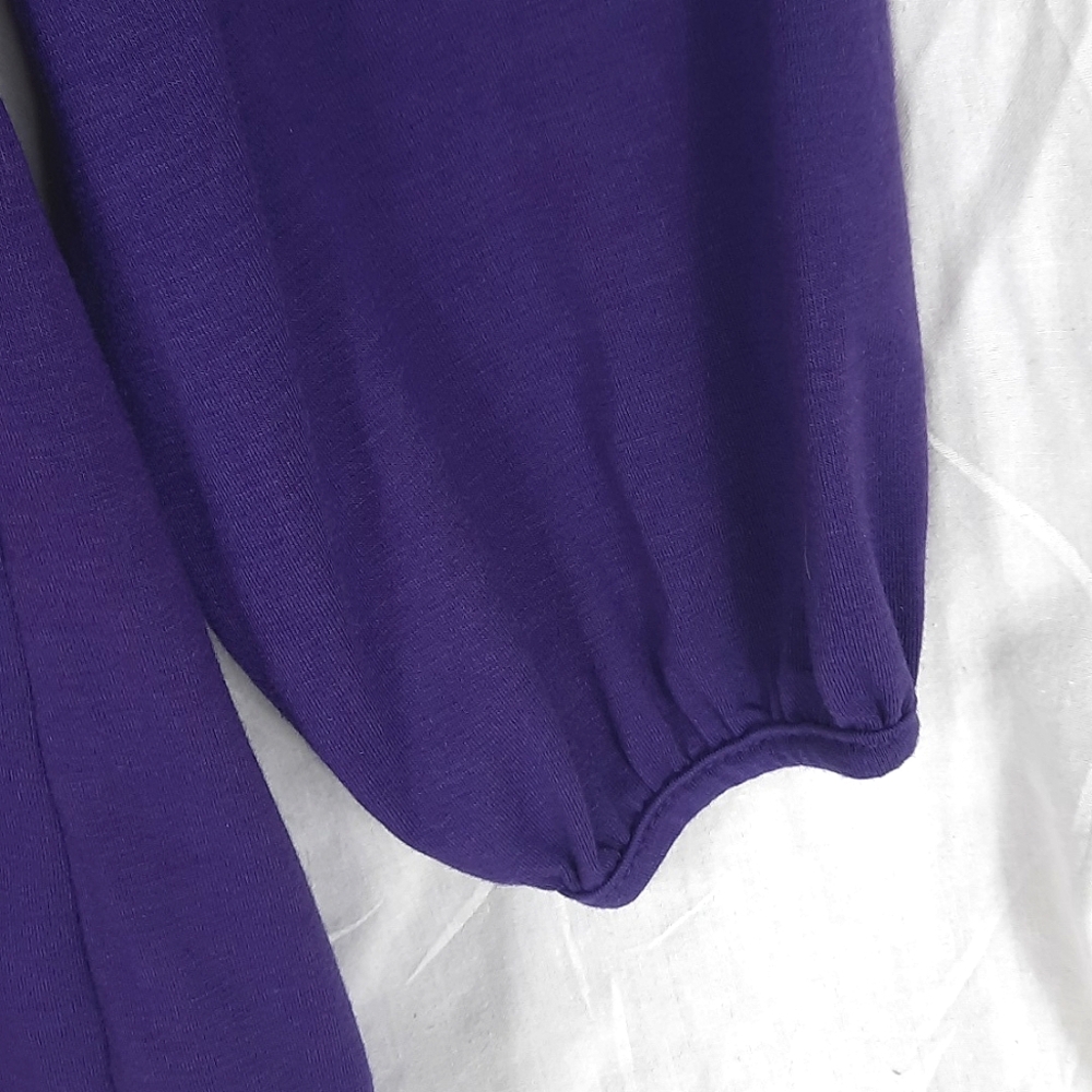Ella Samani Womens Stretch Blouse 1X Purple NEW With Tag - Picture 6 of 10